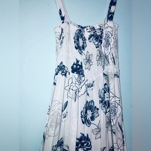NWT__Women's White Smocked Midi Dress__NWT